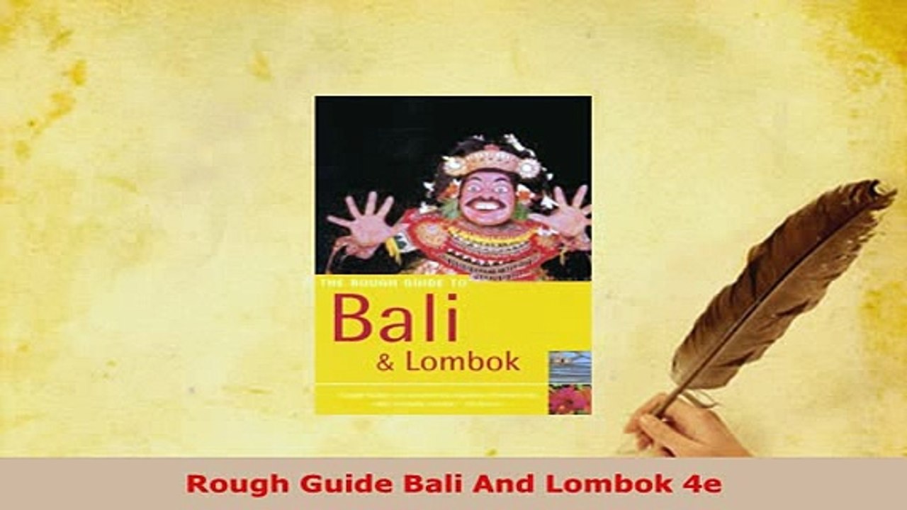 PDF  Rough Guide Bali And Lombok 4e Read Full Ebook
