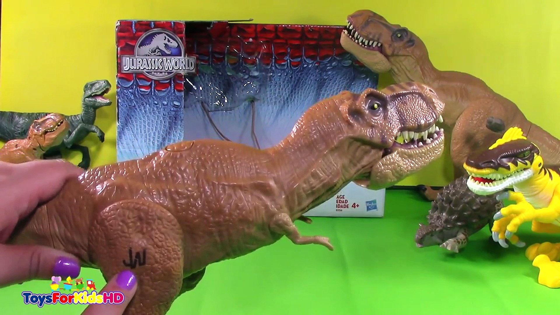 Dinosaurios para niños - Juguetes de Jurassic World Tyrannosaurus Rex –  Видео Dailymotion