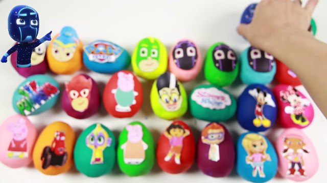 30 Surprise Eggs! PJ Masks Peppa Pig Paw Patrol Blaze Shimmer Shine Sofia Doc McStuffins Mickey