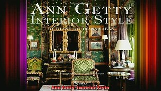 Download  Ann Getty Interior Style Full EBook Free