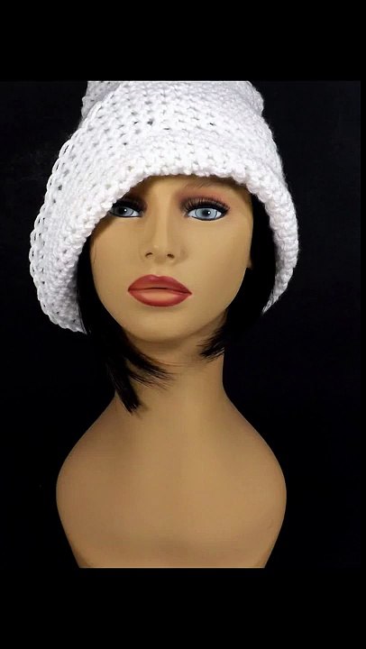 OMBRETTA Easy Single Crochet Beanie Hat Pattern Tutorial for Women