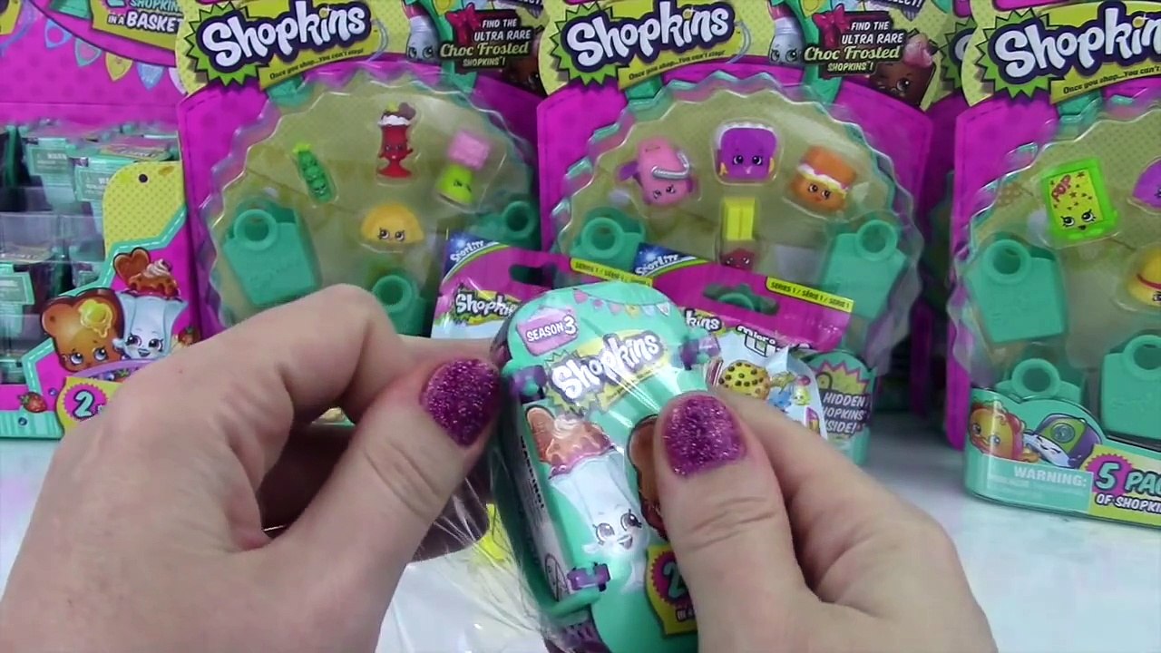 SHOPKINS Season 3 Blind Baskets! Micro Lite Blind Bags with Season 1 and Season 2 Shopkins!