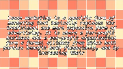 Understanding Cause Marketing