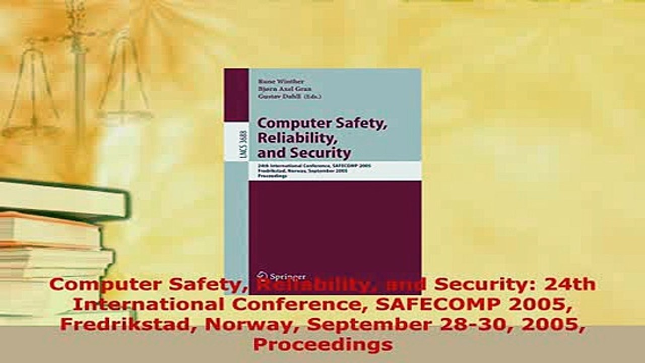 Download  Computer Safety Reliability and Security 24th International Conference SAFECOMP 2005  EBook