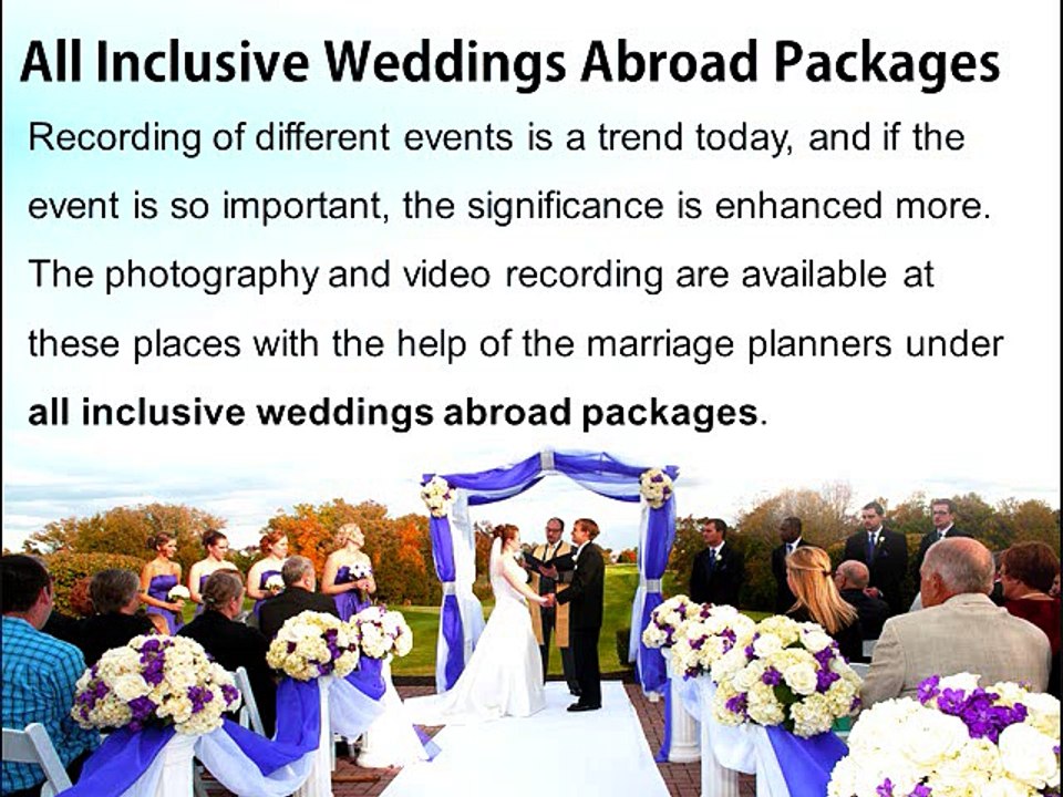 wedding abroad packages