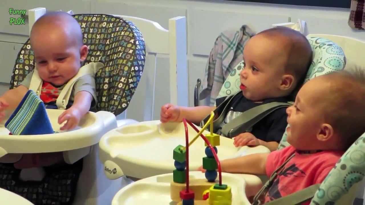 Funny Triplet Babies Laughing Compilation 2016
