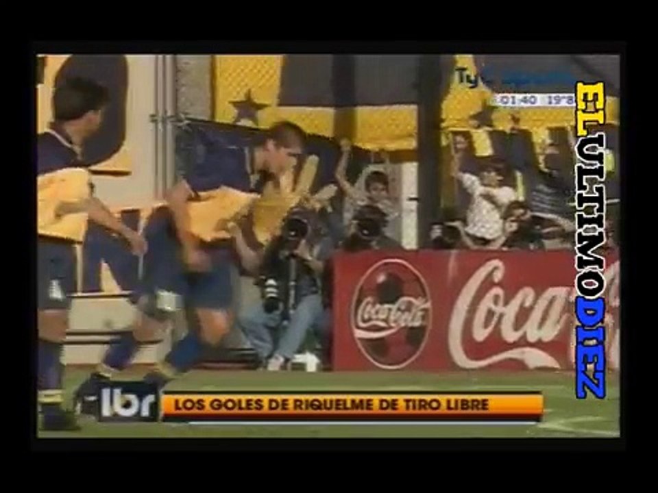 Los goles de Riquelme de tiro libre (Libero)