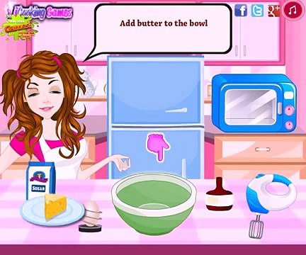 Baby Hazel Mint chocolate chip ice cream cake cooking game for girls Dora the Explorer