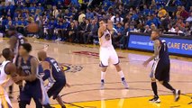 Stephen Curry Makes His 400th Three of the Season  Grizzlies vs Warriors  April 13, 2016  NBA