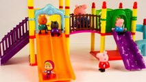 Свинка Пеппа Маша и Медведь мультик с игрушками Набор Детская Площадка новая серия 2016