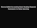 [Read book] Warren Buffett Accounting Book: Reading Financial Statements for Value Investing