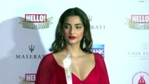 Sonam Kapoor Flashes Cleavage At Hello Hall Of Fame Awards 2016 // Bollywood News // ViaNet Bollywood