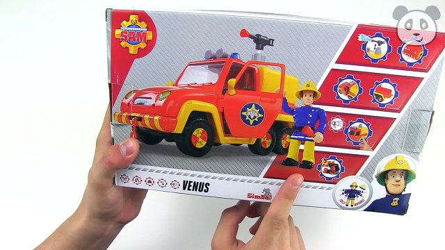 Feuerwehrmann Sam Feuerwehrauto Venus - Spielzeug ausgepackt und angespielt - Pandido TV