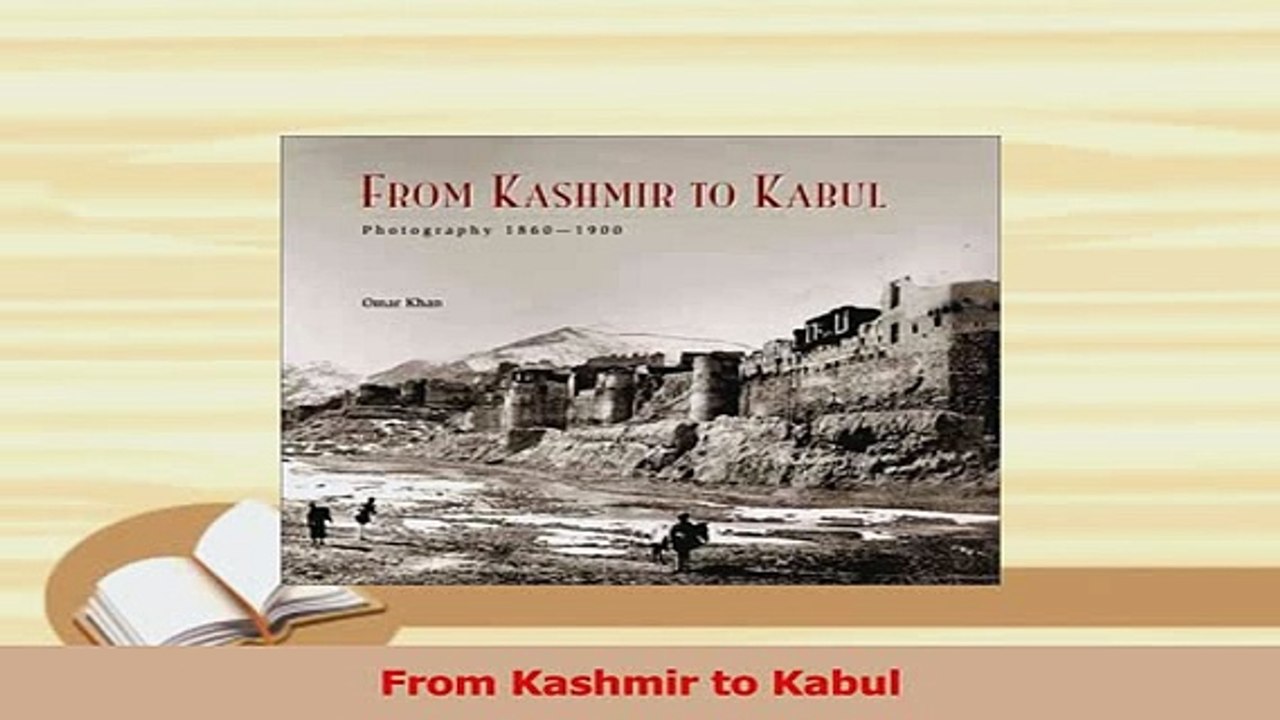 PDF  From Kashmir to Kabul Download Online