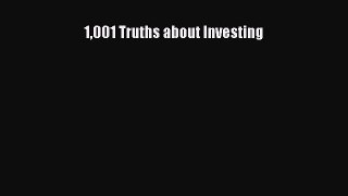 [Read book] 1001 Truths about Investing [PDF] Online