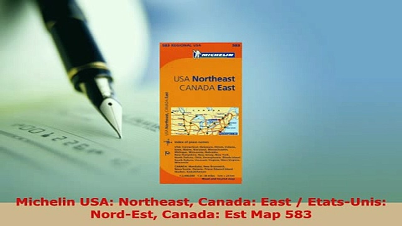 PDF  Michelin USA Northeast Canada East  EtatsUnis NordEst Canada Est Map 583 Download Online