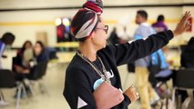 Erykah Badu Surprises Students at NEWARK High School