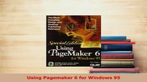 PDF  Using Pagemaker 6 for Windows 95  EBook