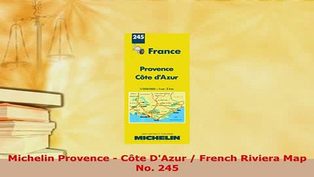 PDF Michelin Provence Côte DAzur French Riviera Map No 245 Read Online