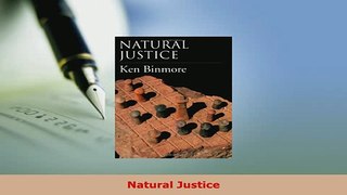 PDF  Natural Justice Read Full Ebook