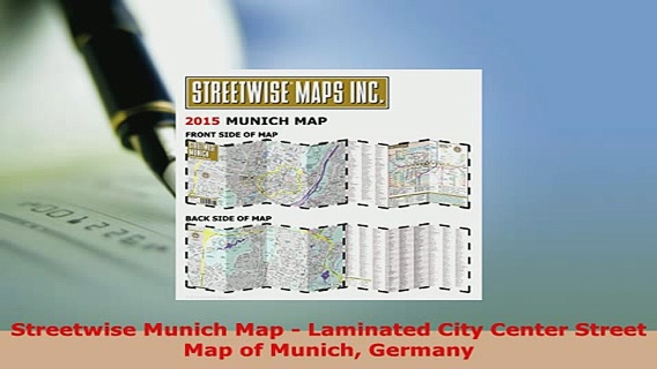 PDF  Streetwise Munich Map  Laminated City Center Street Map of Munich Germany Read Full Ebook