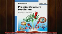 FREE DOWNLOAD  Protein Structure Prediction Concepts and Applications  BOOK ONLINE