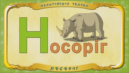 Мультіпедія тварин. Літера Н - Носоріг