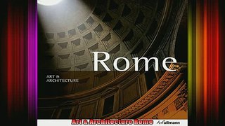 Read  Art  Architecture Rome  Full EBook