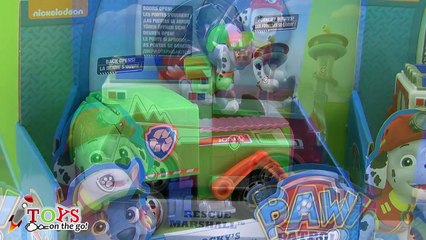 Patrulla Canina Vehículos Rocky, Marshall y Rubble Paw Patrol Vehicles - Juguetes de Patrulla Canina - Vidéo Dailymotion