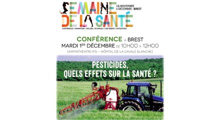 Conférence (3/5) : Effets des pesticides sur la santé