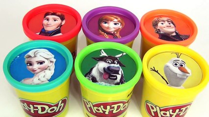 Disney Frozen LEARN COLORS with Playdoh, Toy Surprises, Anna, Elsa, Olaf / TUYC