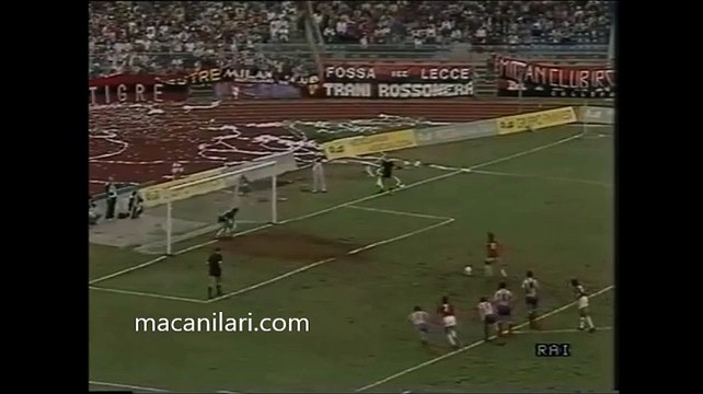 30.09.1987 - 1987-1988 UEFA Cup 1st Round 2nd Leg AC Milan 3-0 Sporting Gijon