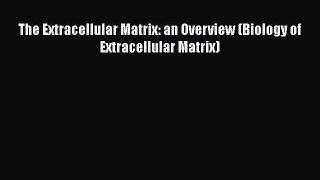 Download The Extracellular Matrix: an Overview (Biology of Extracellular Matrix) Ebook Free