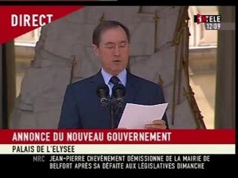 Le gouvernement Fillon II est arrivé