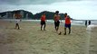 Futebol na praia de Balneário Camboriú SC