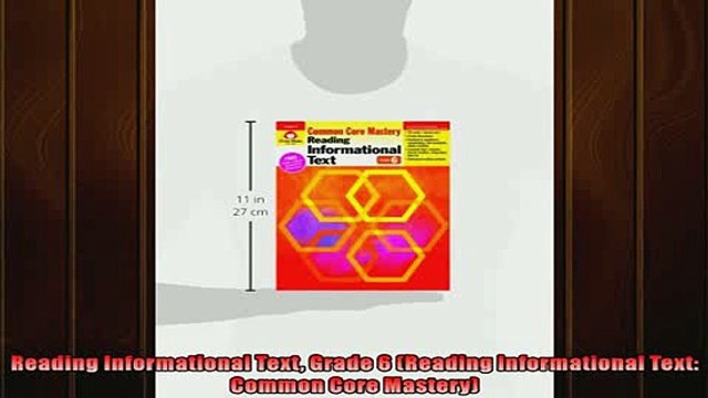 EBOOK ONLINE Reading Informational Text Grade 6 Reading Informational Text Common Core Mastery DOWNLOAD ONLINE