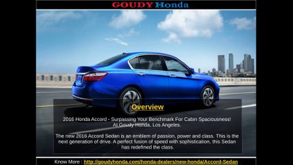 Goudy Honda : Honda Accord Sedan Dealer in Los Angeles