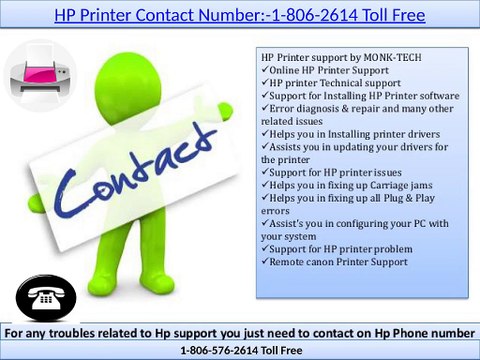 Just dial Hp Printer phone Number 1-806-576-2614 toll free