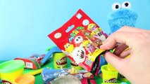 Giant PLAY DOH Egg Kinder Surprise Egg & Choco Treasure Surprise Toys Cookie Monster   Blind Bags