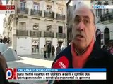 Repórter agredido em direto em Coimbra