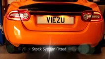 Jaguar XKR Exhaust System - Short Sound Clip Before and After Exhaust Upgrade