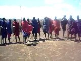 jumping masai マサイ族の歓迎ダンス 2　ジャンプ　ケニア・アンボセリ