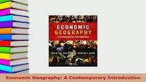 PDF  Economic Geography A Contemporary Introduction Ebook