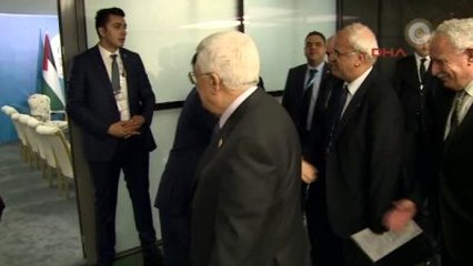 Başbakan Davutoğlu, Mahmud Abbas ile Görüştü