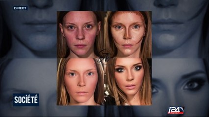 La force du maquillage et de la coiffure avant/après