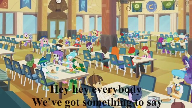 Equestria Girls - Cafeteria Song - Lyrics+Video {HD} {HQ} (Helping Twilight Win the Crown)