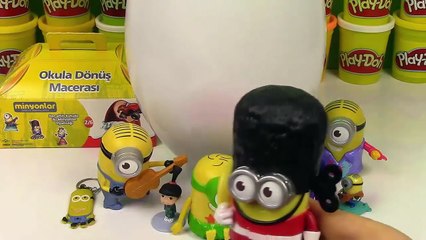 Minyonlar DEV Sürpriz Yumurta Oyuncak Açma Oyun Hamuru TV