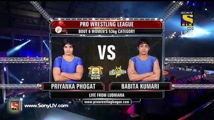 Pro Wrestling League 2015-Babita Kumari Vs Tatyana Kit-19th December 2015