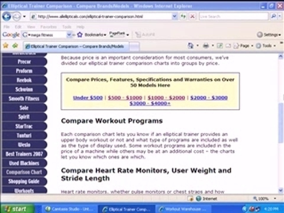 Elliptical Trainer Reviews