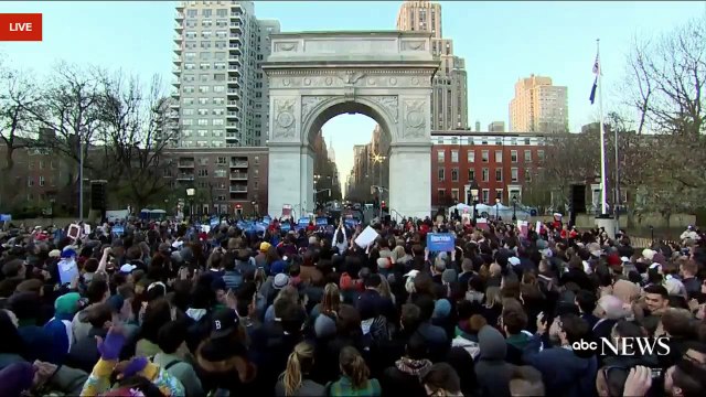 Dr. Paul Y. Song Controversial Remarks Bernie Sanders Rally in Washington Square Park (4-13-16)